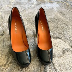 Patent Navy Via Spiga Platform Pump 7